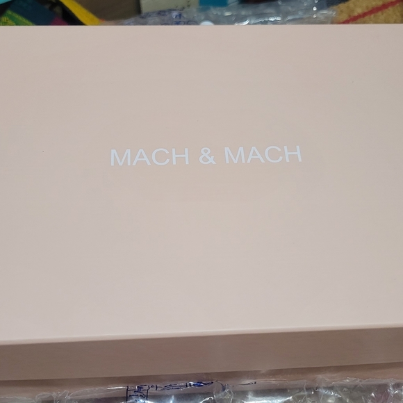 NIB MACH & MACH Double Bow Crystal-Embellished Glittered Pumps Heels - Picture 5 of 14